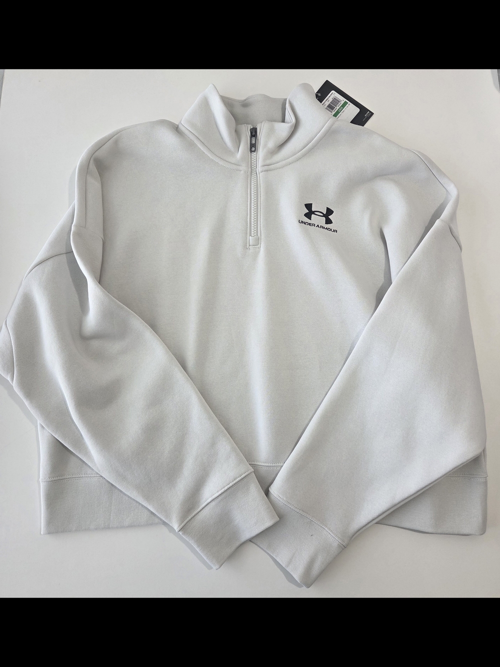 Under Armour Light Gray Half-Zip Pullover